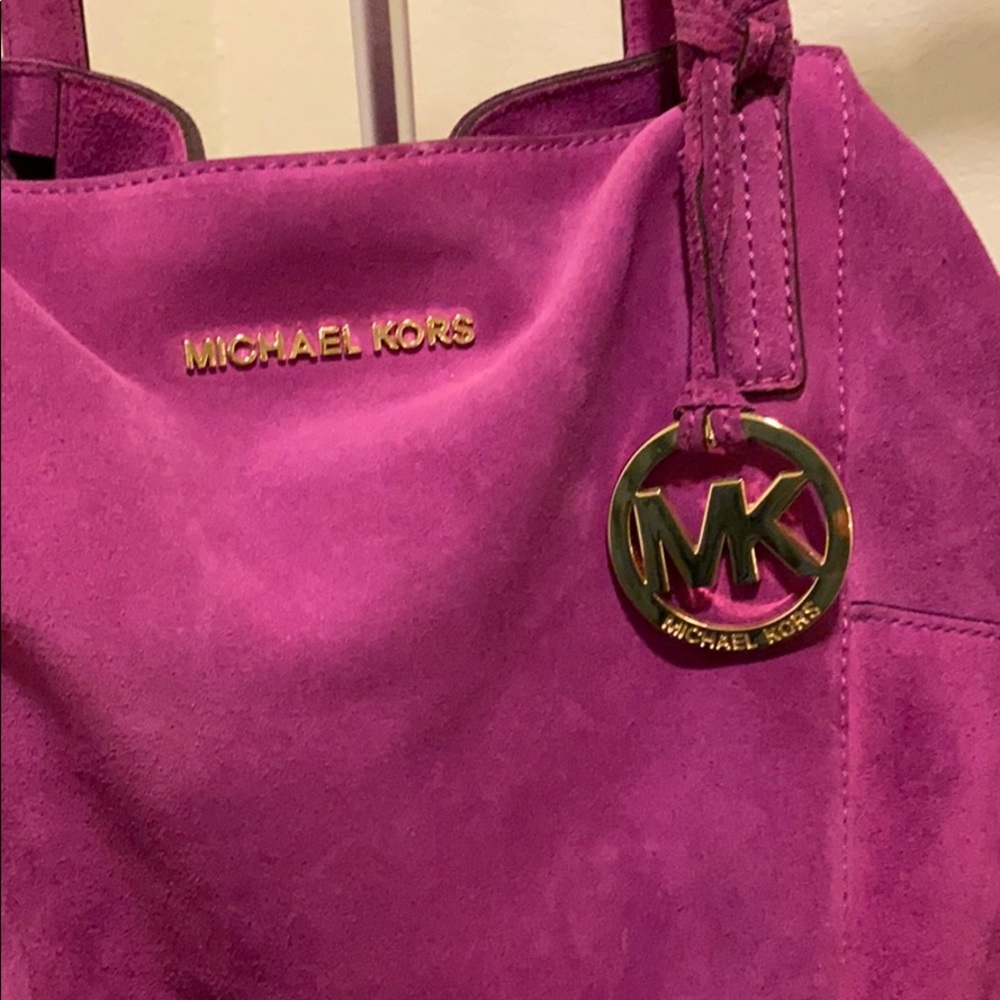 Michael Kors soft Suede bag Magenta